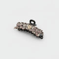 Checkered Lace Hair Claw With Bow And Beads – hair accessories (view 1)