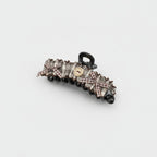 Checkered Lace Hair Claw With Bow And Beads – hair accessories (view 1)