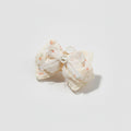 Cream Floral Lace Hair Claw With Pearl – hair accessories (view 1)