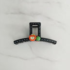 Black Claw Clip With Fruit Charms – hair accessories (view 2)