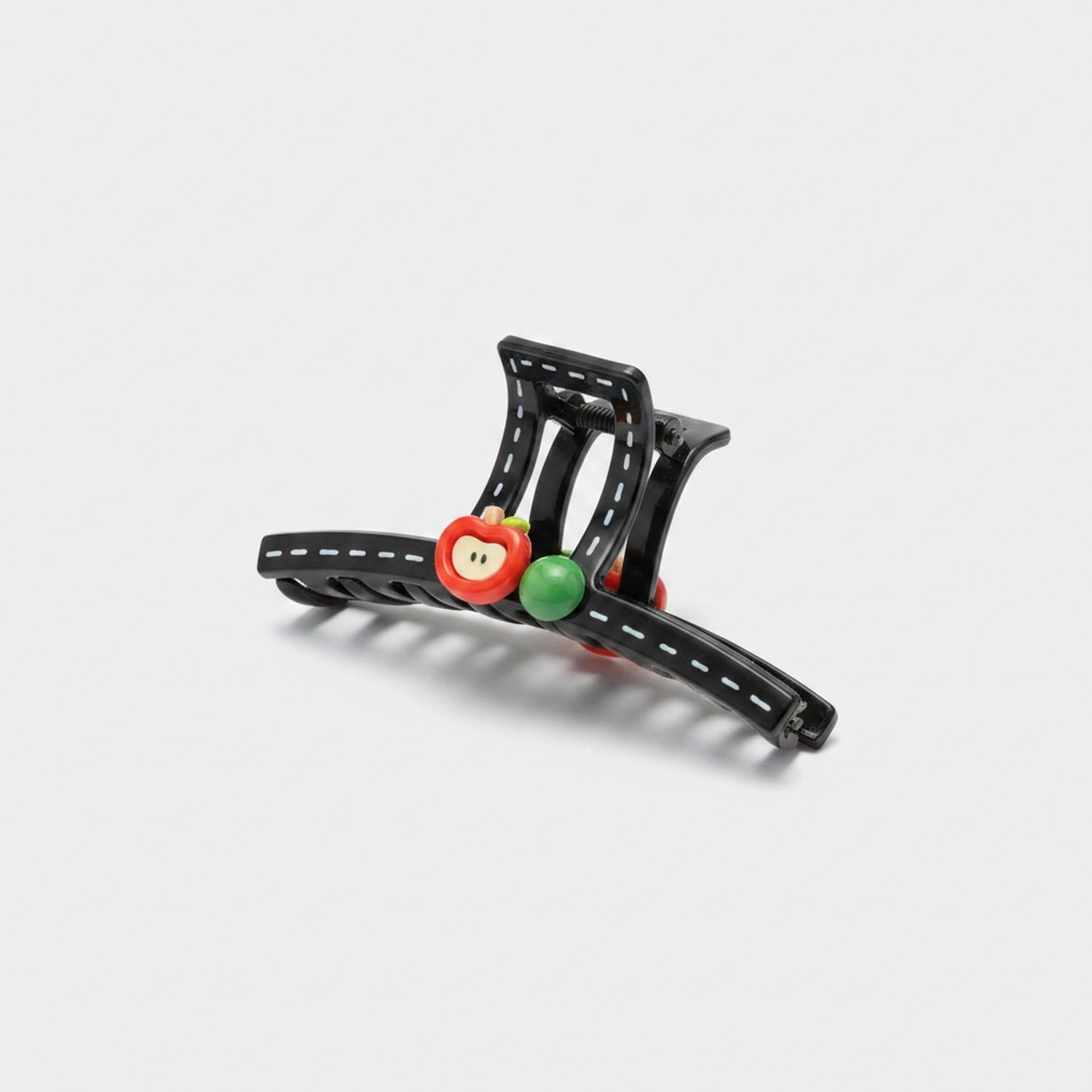 Black Claw Clip With Fruit Charms