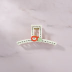 Apple Charm Ceramic Hair Claw Clip – hair accessories (view 2)
