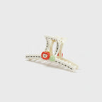 Apple Charm Ceramic Hair Claw Clip – hair accessories (view 1)