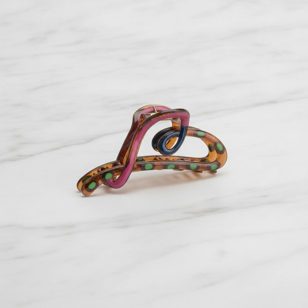 Colorful Snake Hair Claw Clip
