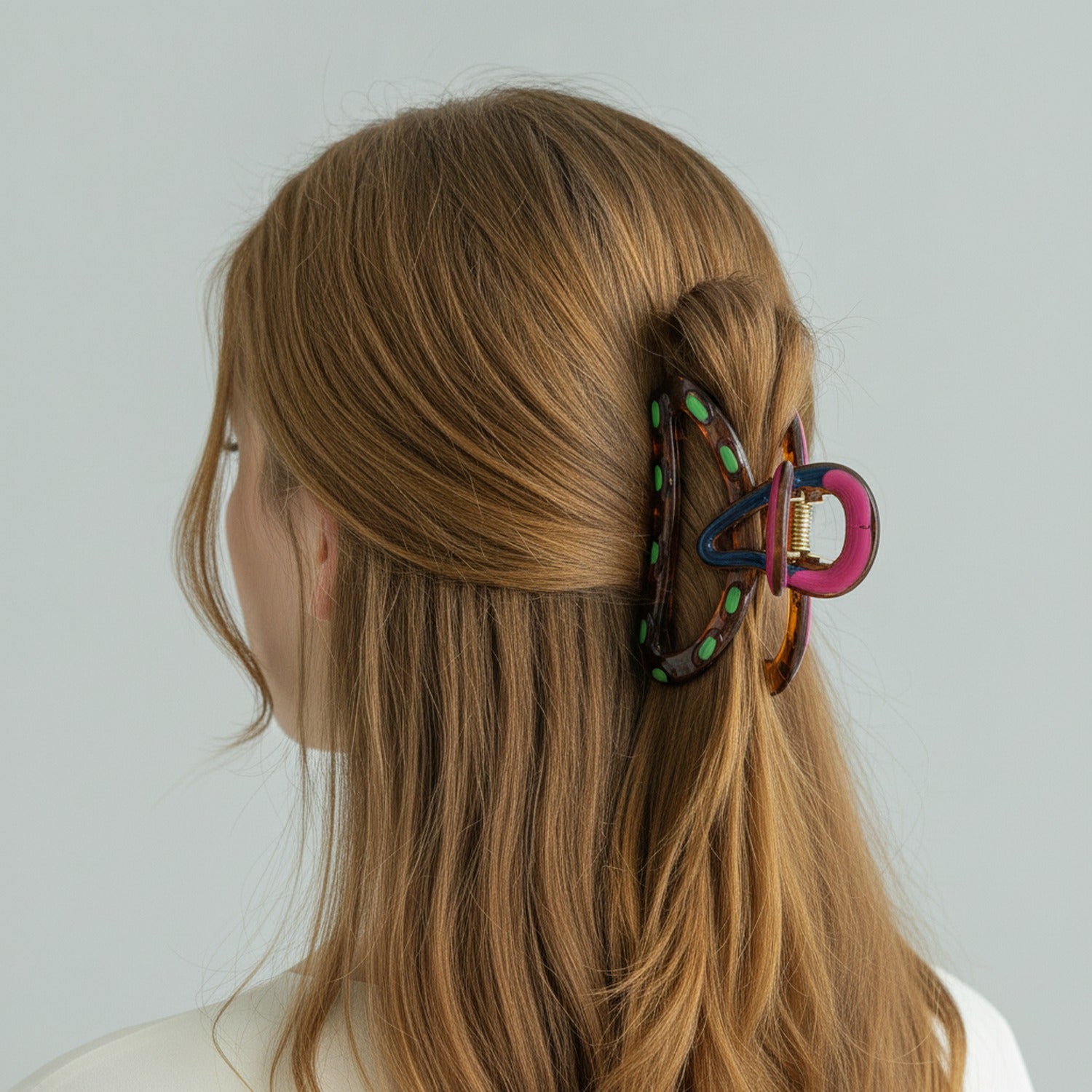 Colorful Snake Hair Claw Clip