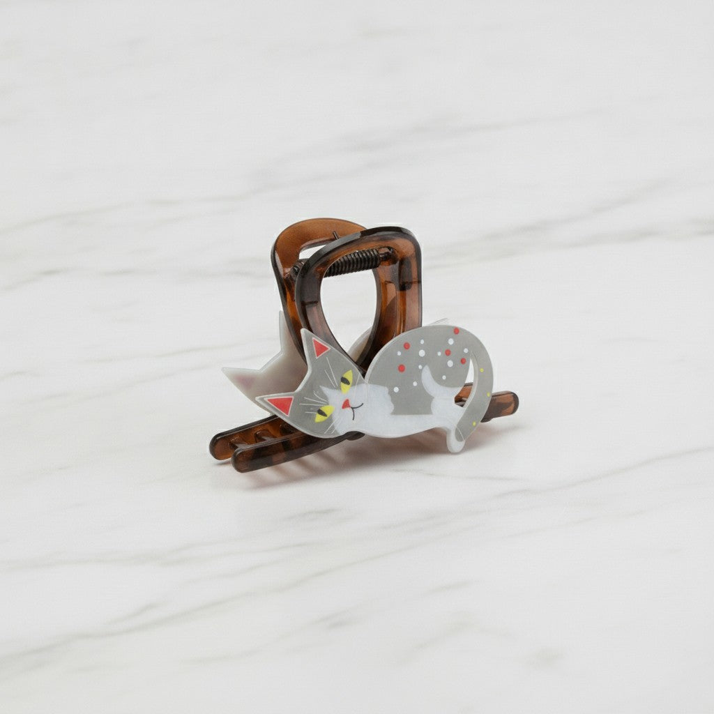 Cat Hair Claw Clip Brown Tortoiseshell