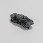 Plaid Hair Claw With Gold Chain Bow – hair accessories (view 1)