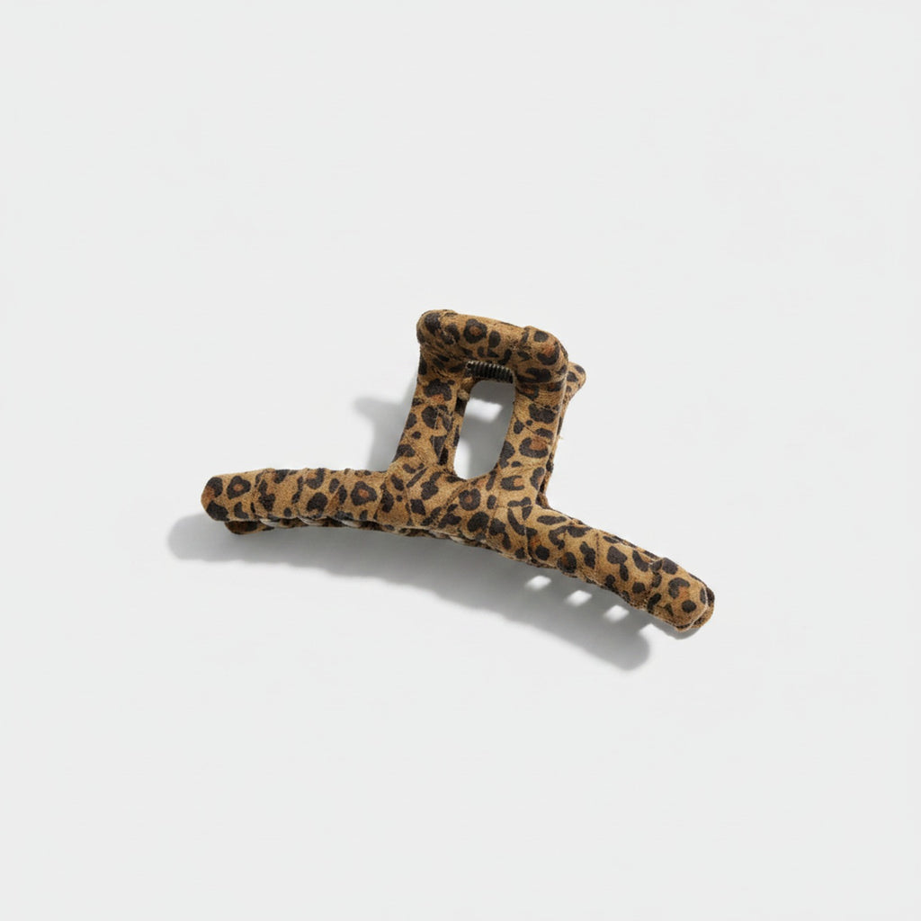 Leopard Print Claw Hair Clip – hair accessories (view 1)