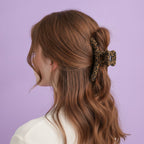Leopard Print Claw Hair Clip – hair accessories (view 3)
