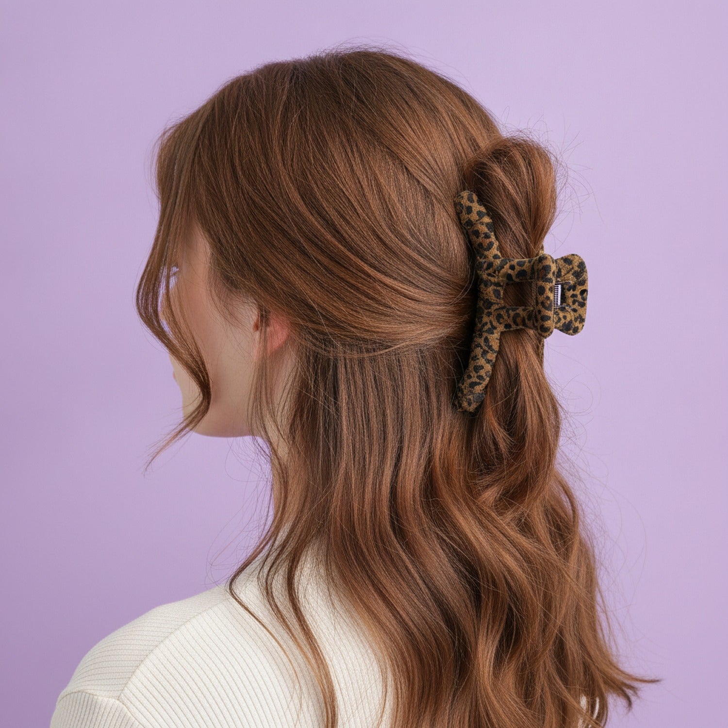 Leopard Print Claw Hair Clip