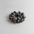 Floral Brown Hair Claw Clip – hair accessories (view 1)