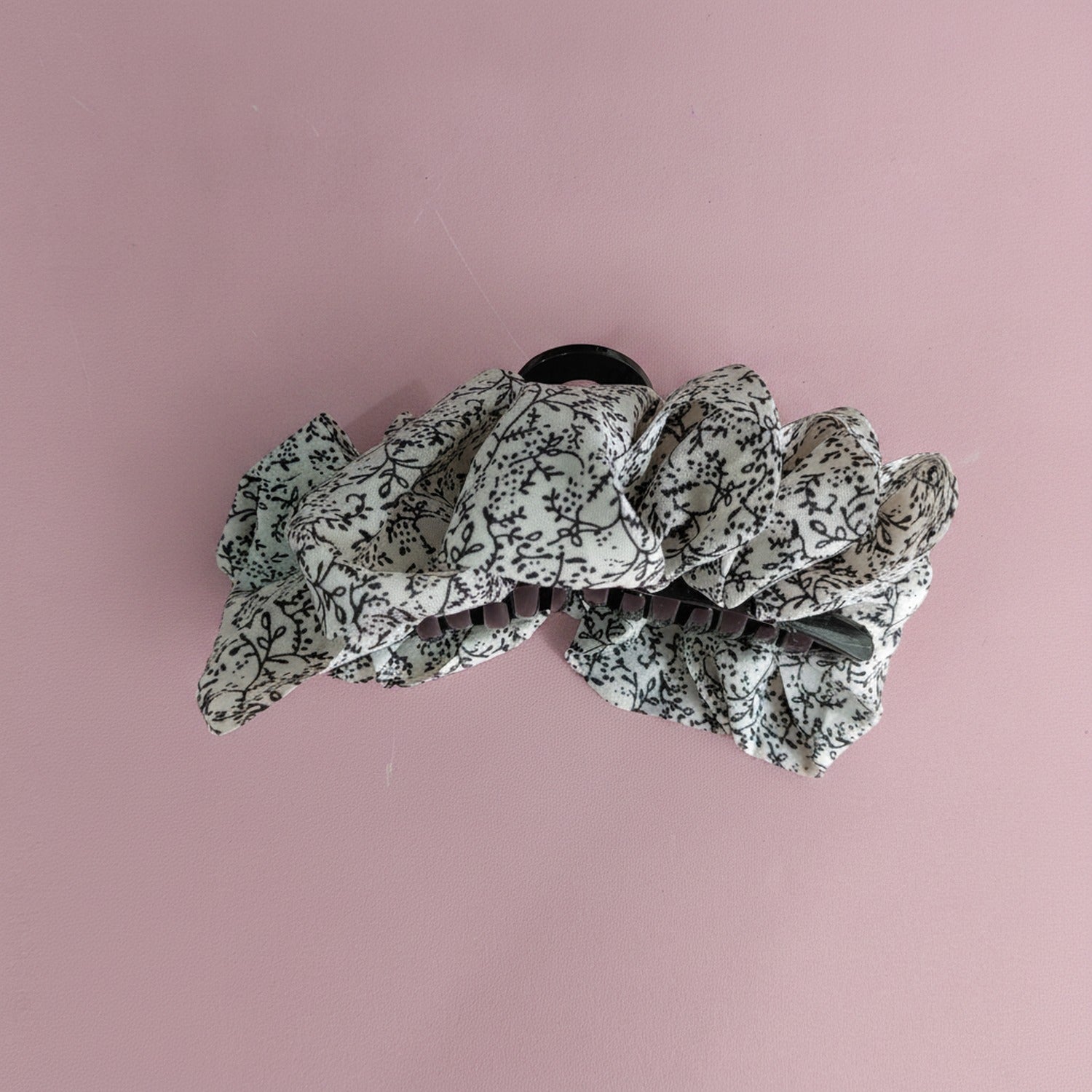 Floral Print Lace Hair Claw Clip
