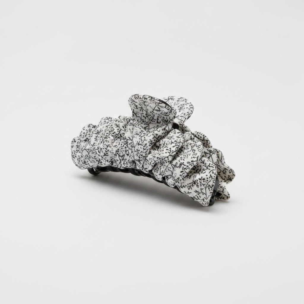 Floral Print Lace Hair Claw Clip – hair accessories (view 1)