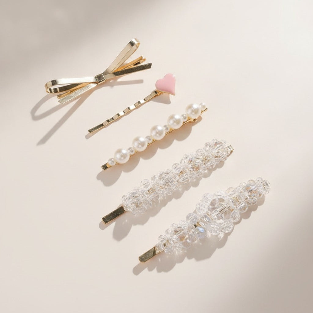 Elegant Decorative Hair Clip Set – hair accessories (view 3)