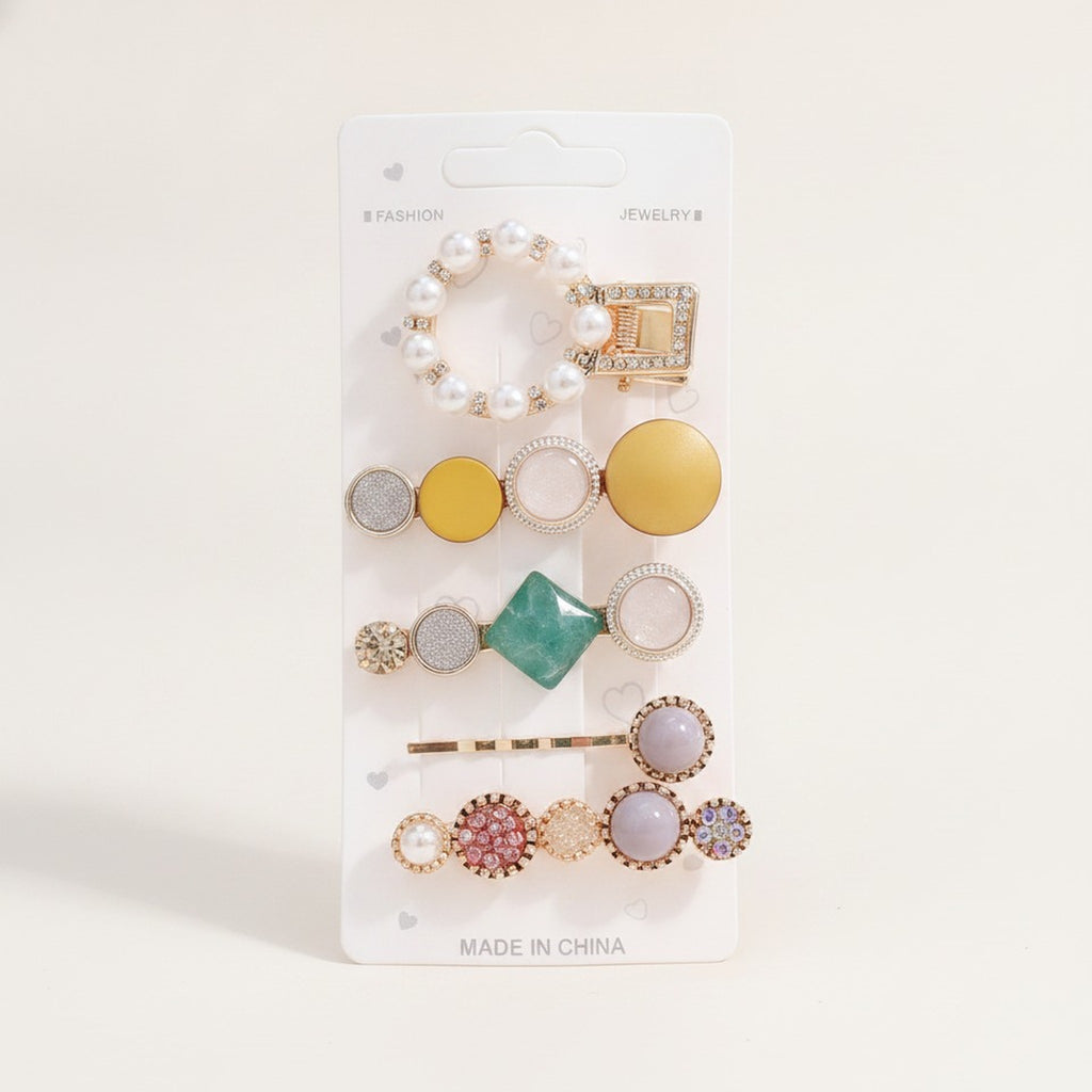 Elegant Decorative Hair Clip Set – hair accessories (view 6)