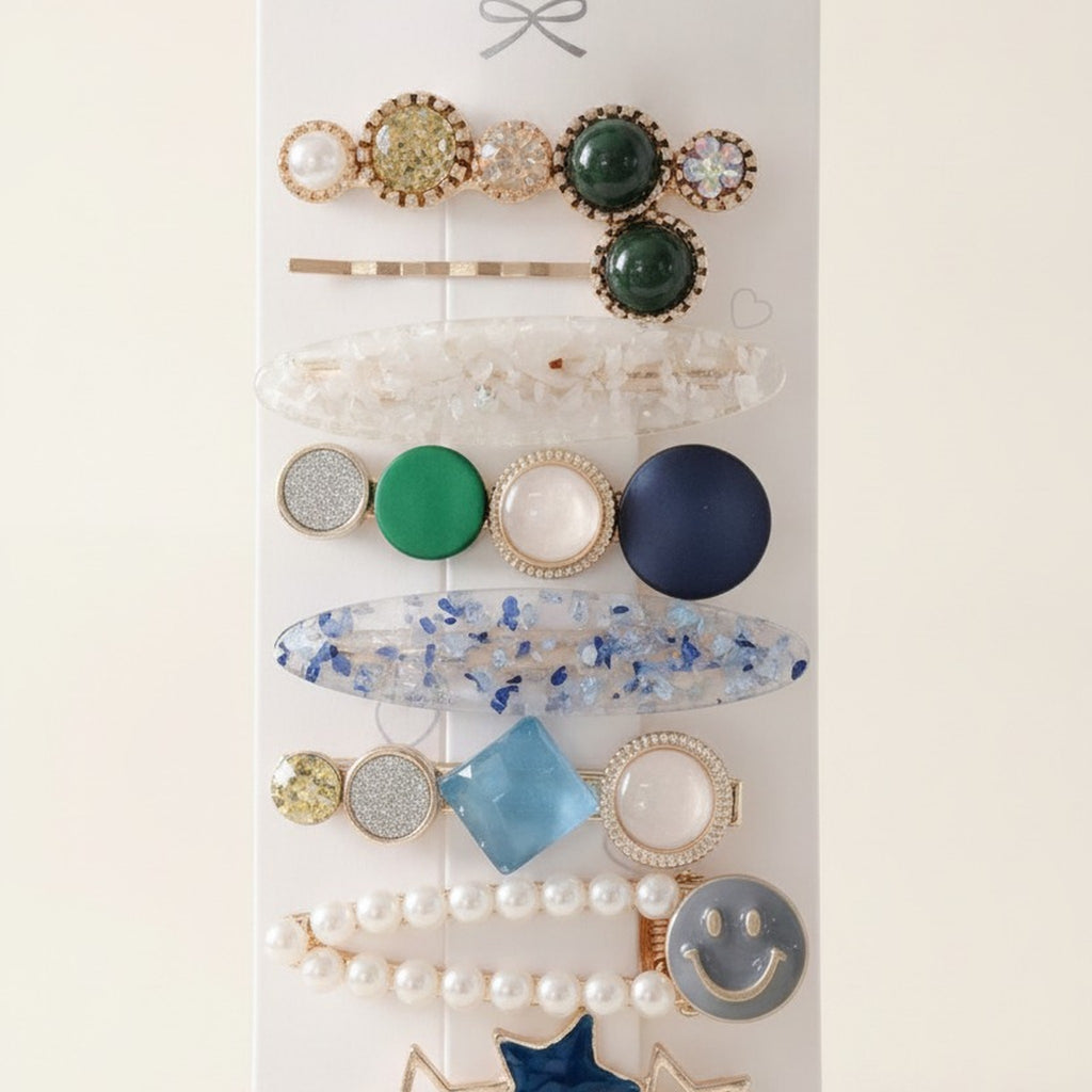 Elegant Decorative Hair Clip Set – hair accessories (view 7)