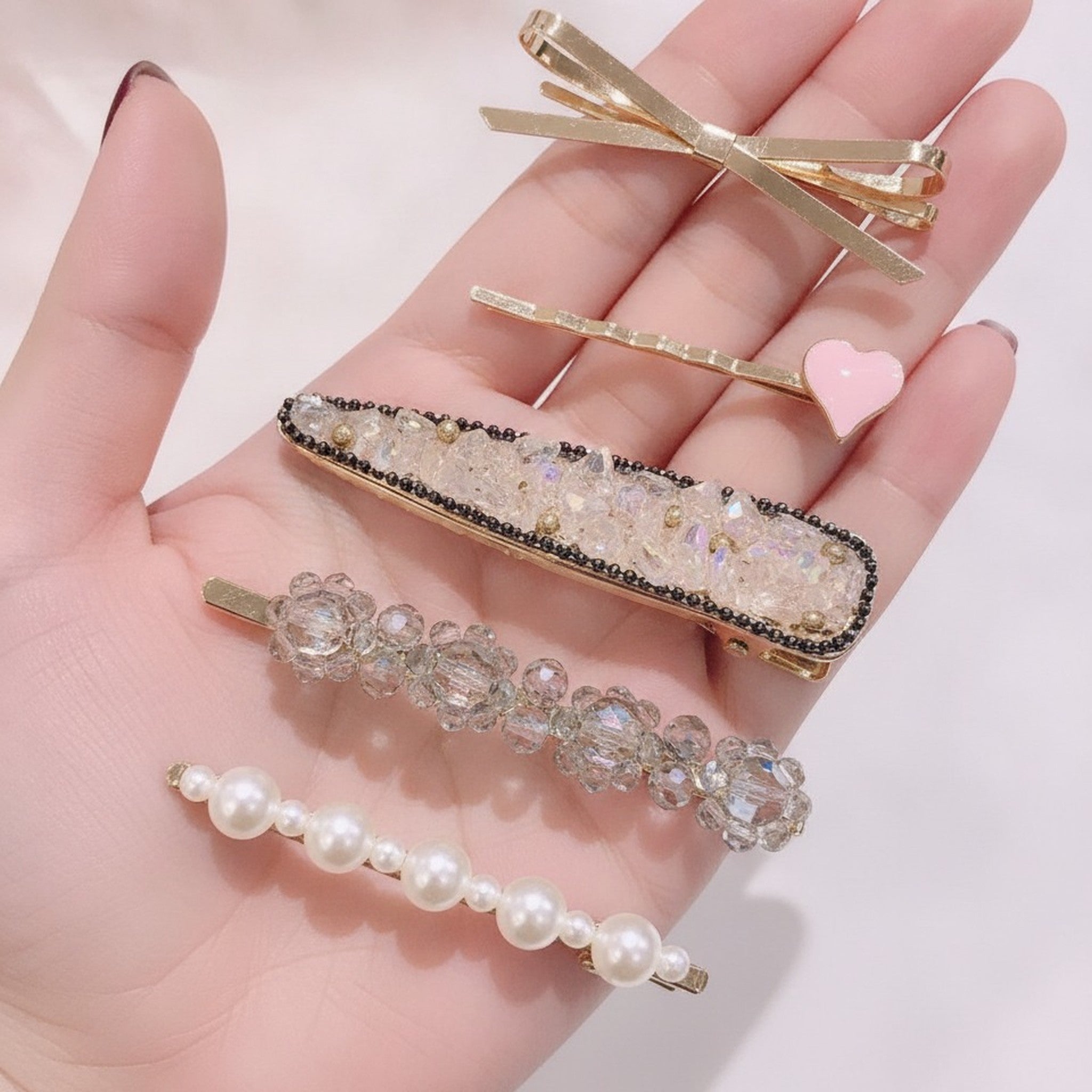 Elegant Decorative Hair Clip Set – hair accessories (view 10)