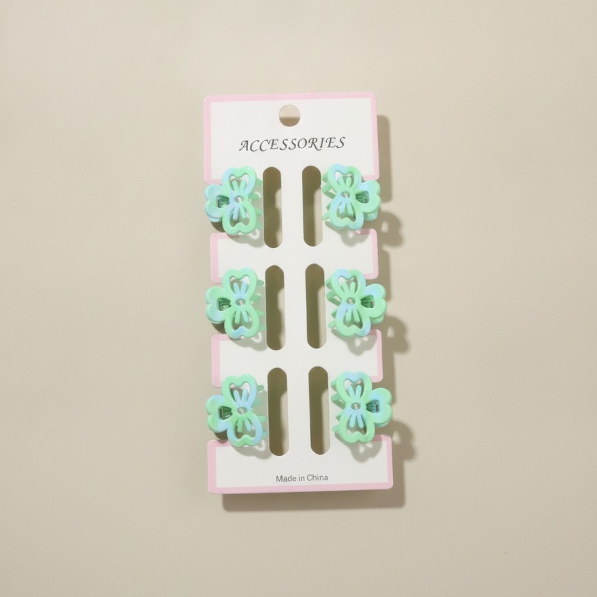 Adorable Mini Flower Hair Clips Set – hair accessories (view 1)