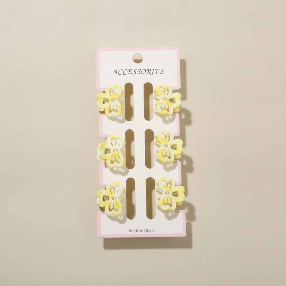 Adorable Mini Flower Hair Clips Set – hair accessories (view 4)