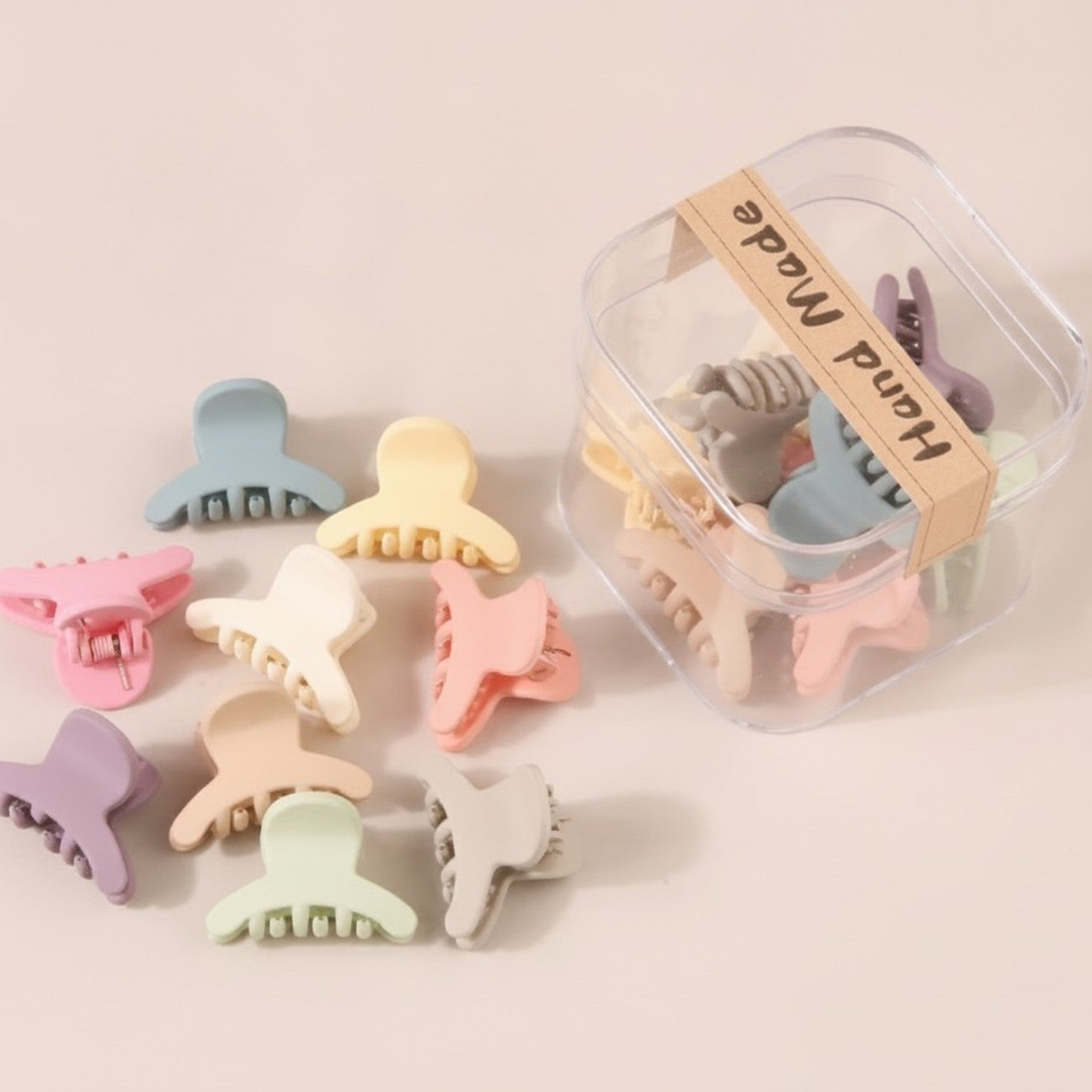 Mini Matte Hair Claw Clips Set – hair accessories (view 1)