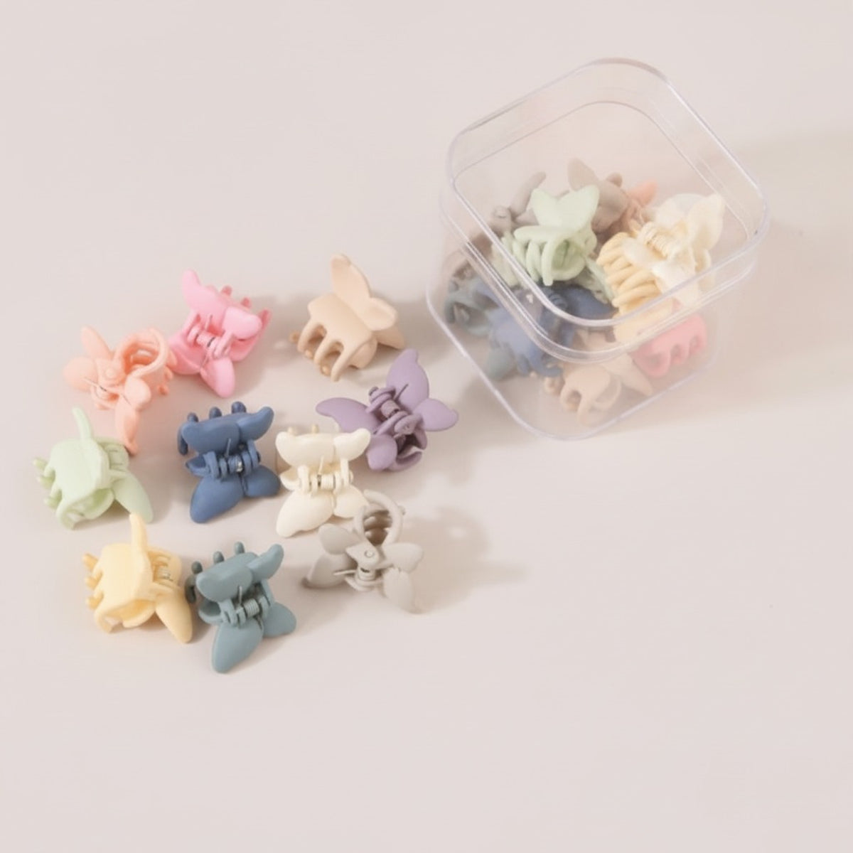 Mini Matte Hair Claw Clips Set – hair accessories (view 2)