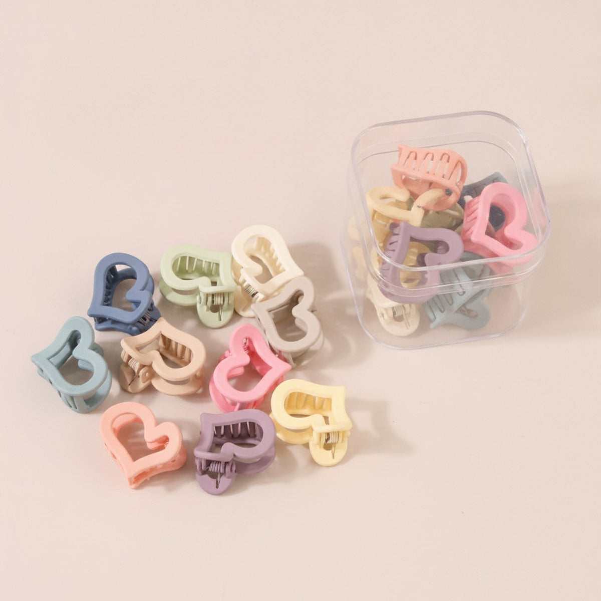 Mini Matte Hair Claw Clips Set – hair accessories (view 3)
