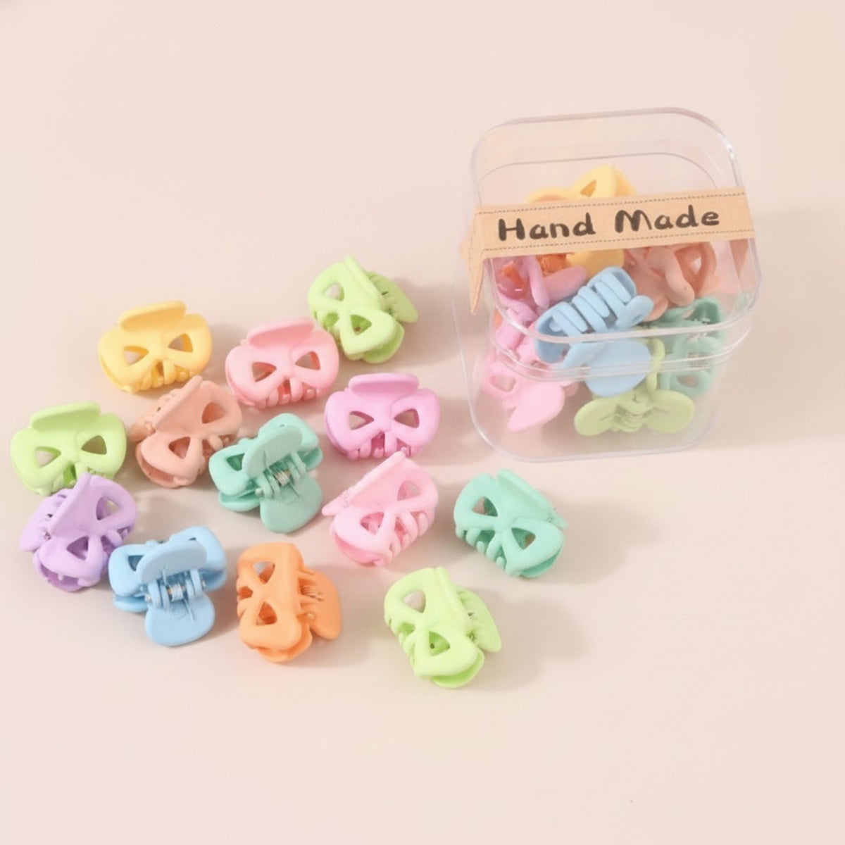 Mini Matte Hair Claw Clips Set – hair accessories (view 4)