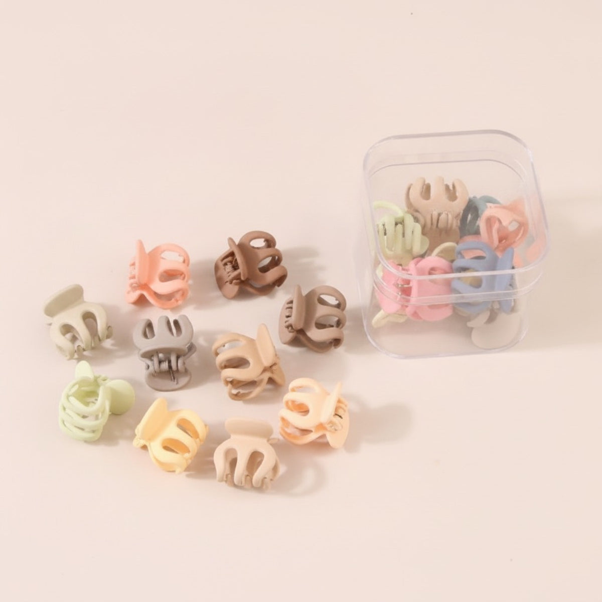 Mini Matte Hair Claw Clips Set – hair accessories (view 5)