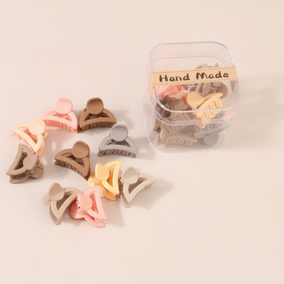 Mini Matte Hair Claw Clips Set – hair accessories (view 6)