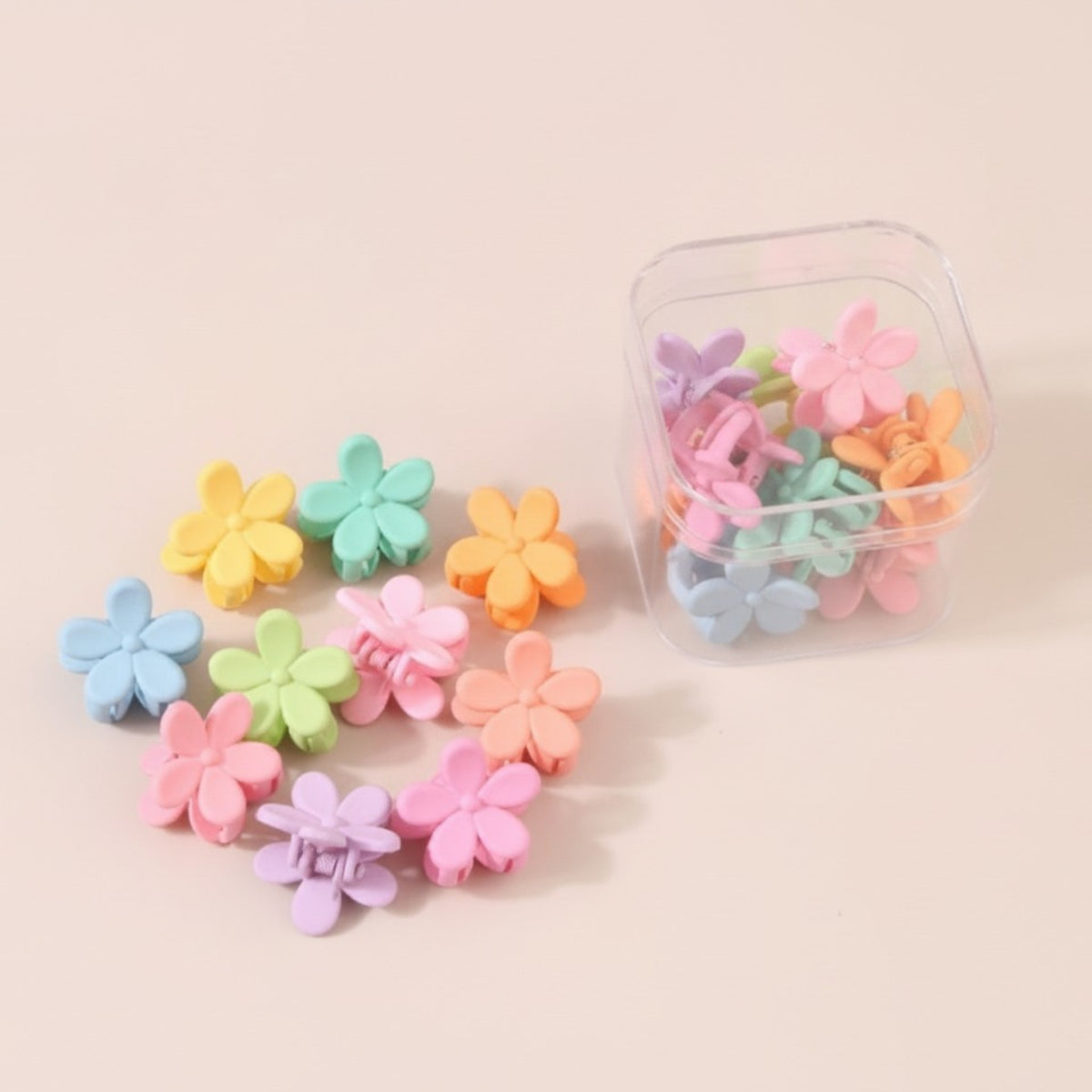 Mini Matte Hair Claw Clips Set – hair accessories (view 7)