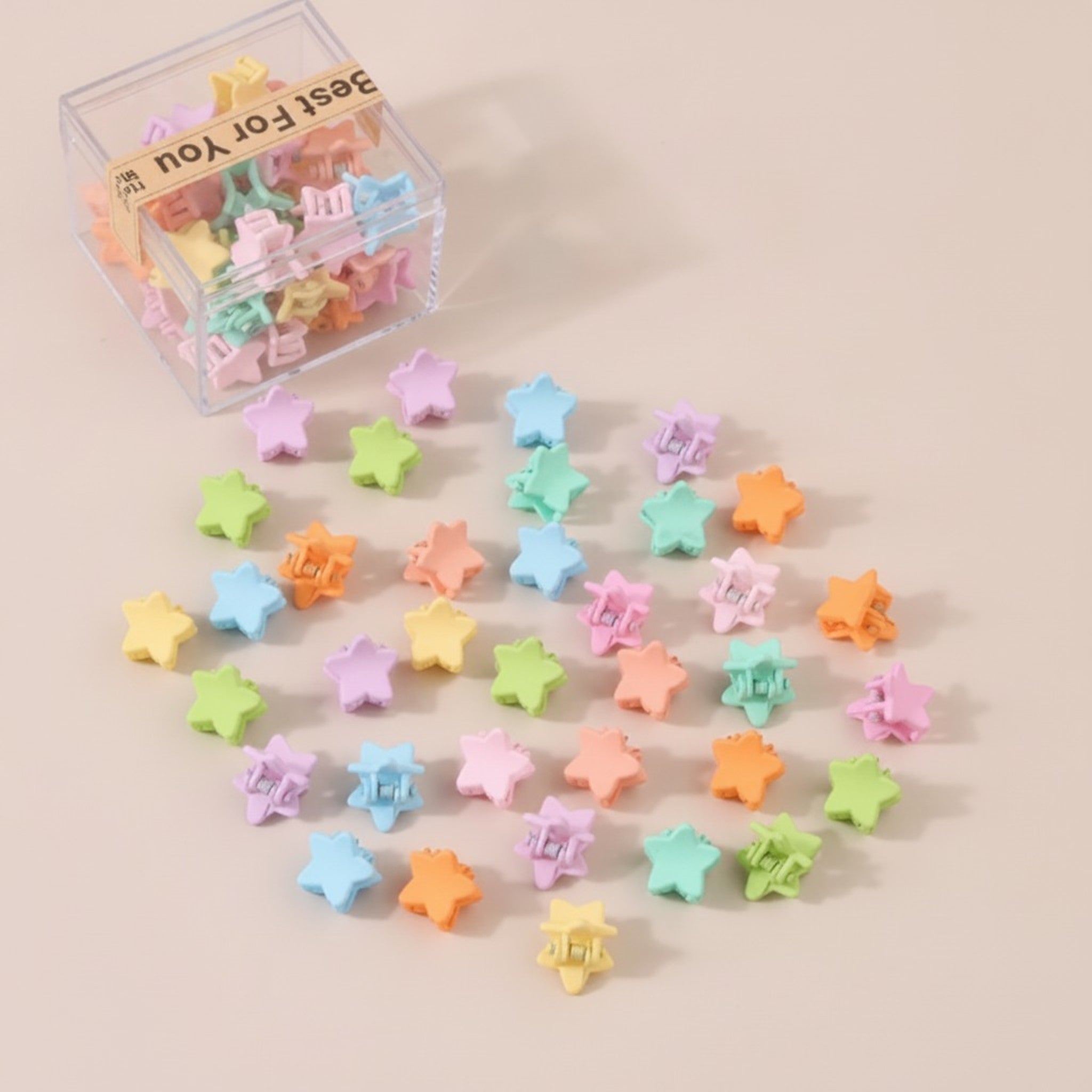 Assorted Mini Flower Hair Claw Clips Set – hair accessories (view 1)
