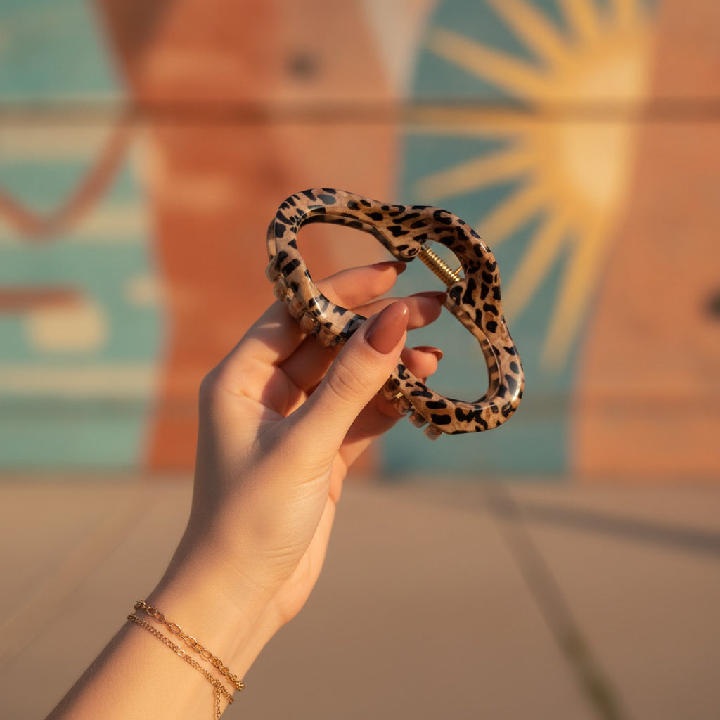 Leopard Print Hair Claw Clip – hair accessories (view 4)