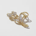 Gold Butterfly Rhinestone Hair Claw Clip – hair accessories (view 1)