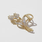 Gold Butterfly Rhinestone Hair Claw Clip – hair accessories (view 1)