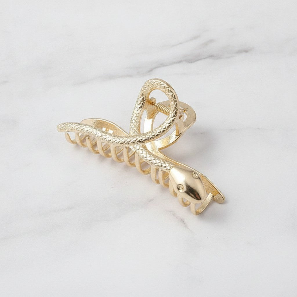Snake Claw Hair Clip Gold – hair accessories (view 3)