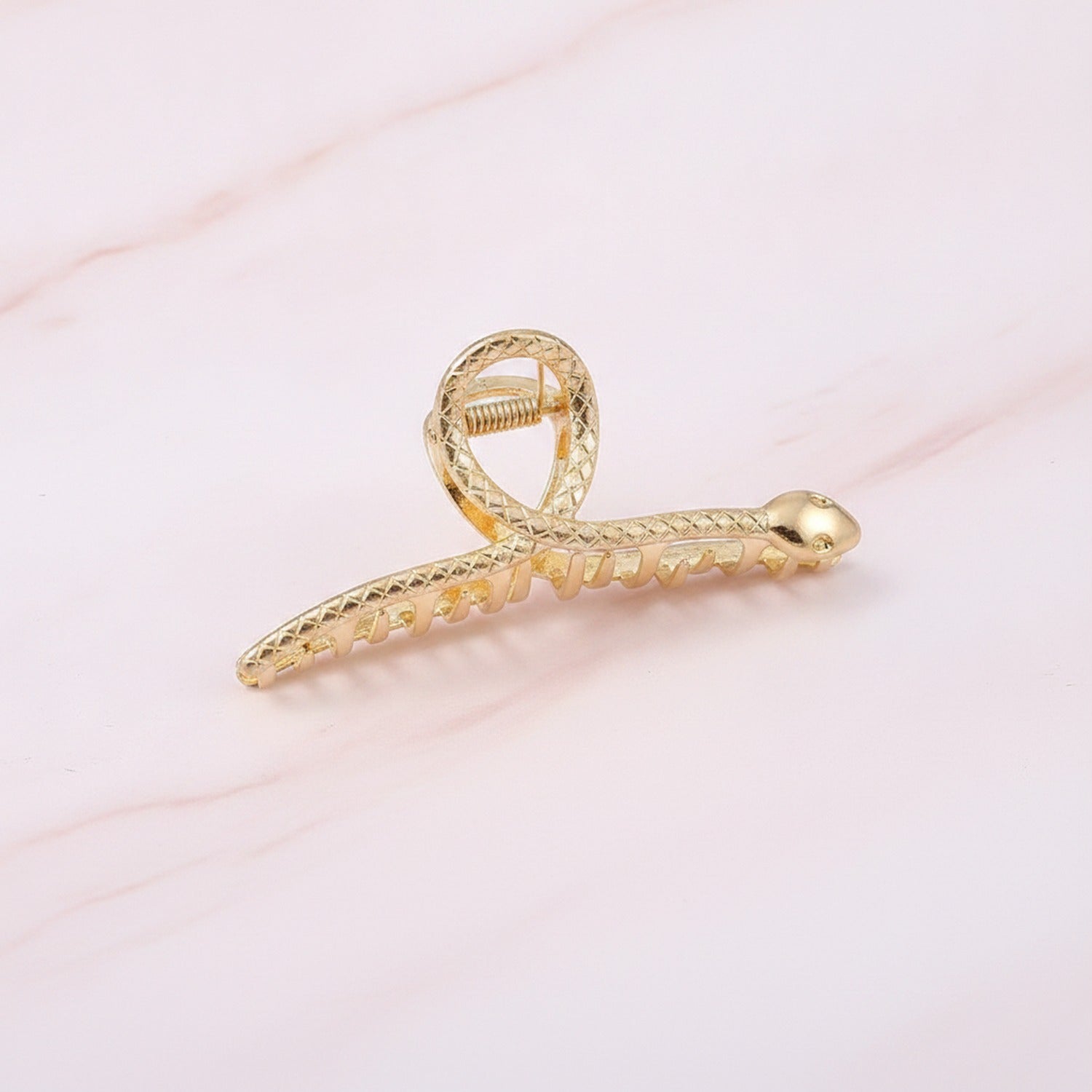 Snake Claw Hair Clip Gold