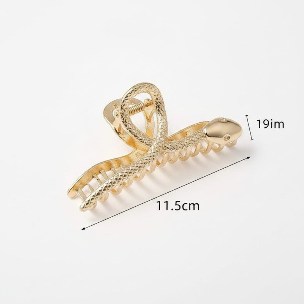 Snake Claw Hair Clip Gold – hair accessories (view 1)