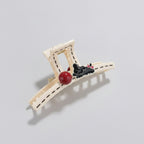 Cream Pearl Bunny Track Hair Claw Clip – hair accessories (view 1)