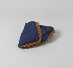 Navy Lace Claw Hair Clip With Tan Trim – hair accessories (view 1)