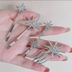 Silver Star Rhinestone Hair Accessories (view 3)