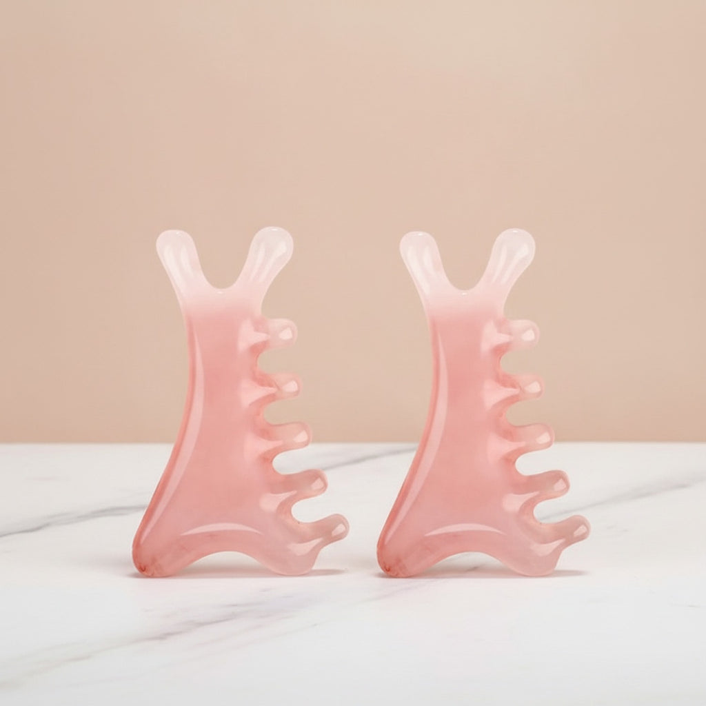 Pink Claw Hair Clips Set – Korean beauty tool (view 1)