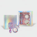 Holographic Hair Brush And Mirror Gift Set