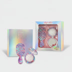 Holographic Hair Brush And Mirror Gift Set