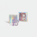 Holographic Hair Brush And Mirror Gift Set – Korean beauty tool (view 1)