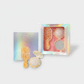 Golden Pearl Hairbrush Mirror Bow Set