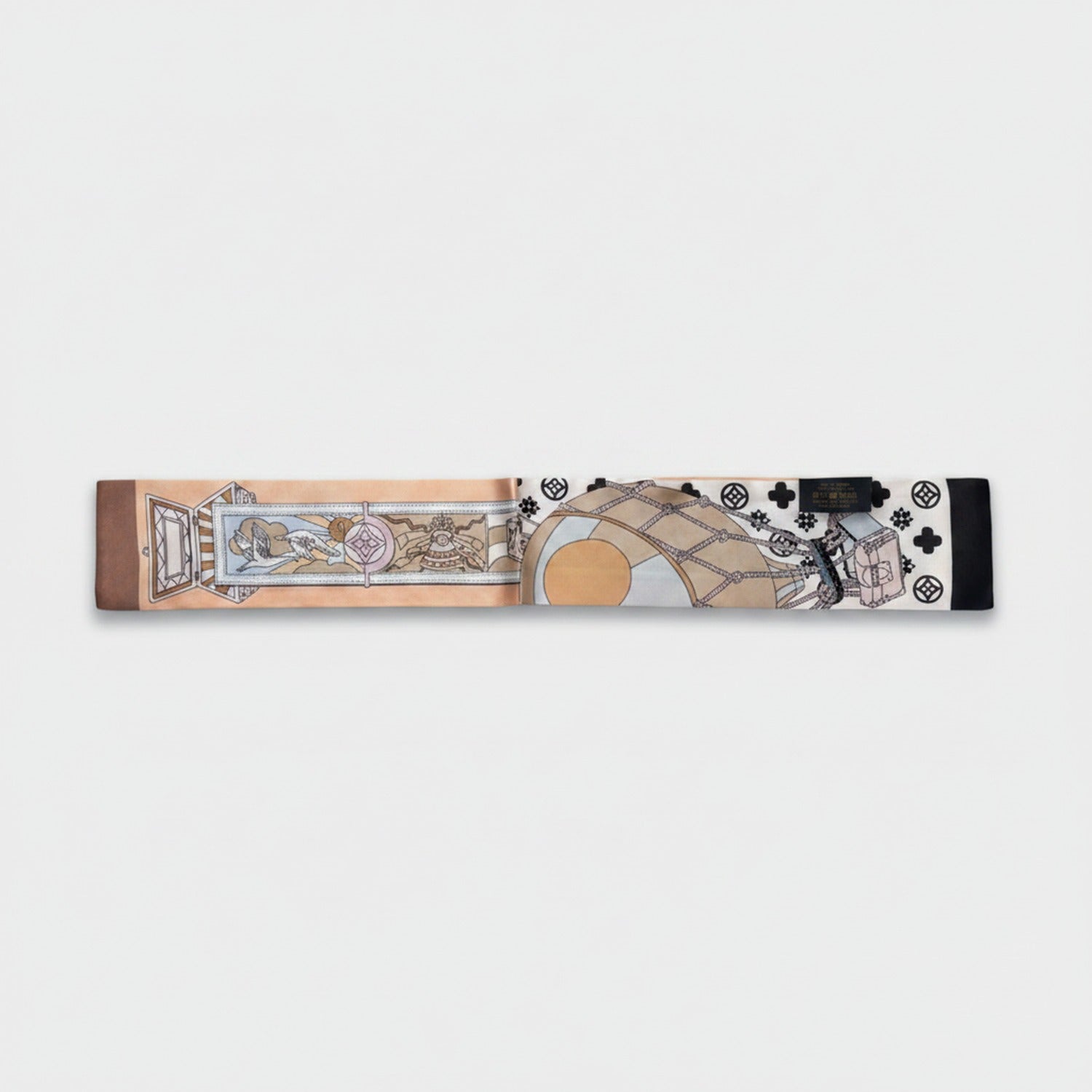 Celestial Tarot Hair Scarf With Chain Details