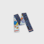 Hot Air Balloon Print Silk Hair Scarf Bandana