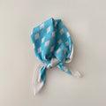 Turquoise Diamond Print Neck Scarf – scarves & belts (view 1)