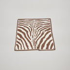 Zebra Print Brown Cream Square Scarf Wrap – scarves & belts (view 1)