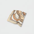 Cream Chain Print Silk Square Scarf